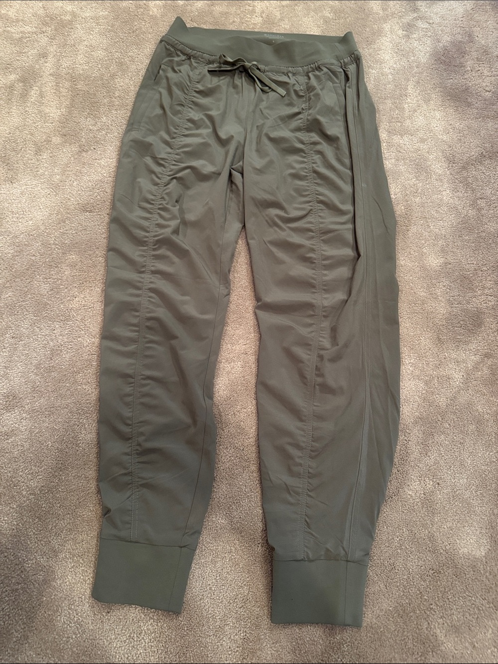 Athleta Olive Drawstring Jogger Pants